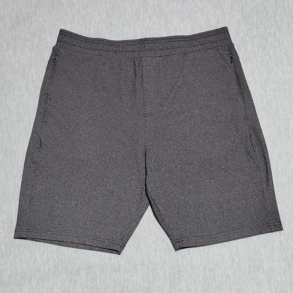 Public Rec Gamechanger Shorts Men 38 Heather Charcoal Performance Stretch Casual - Picture 2 of 15